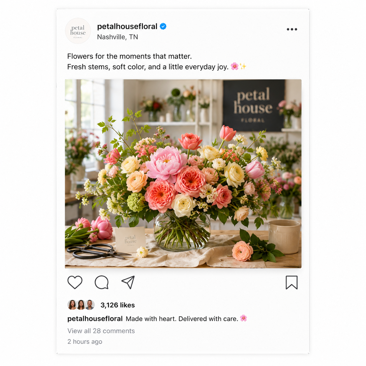 Studio render — Florist